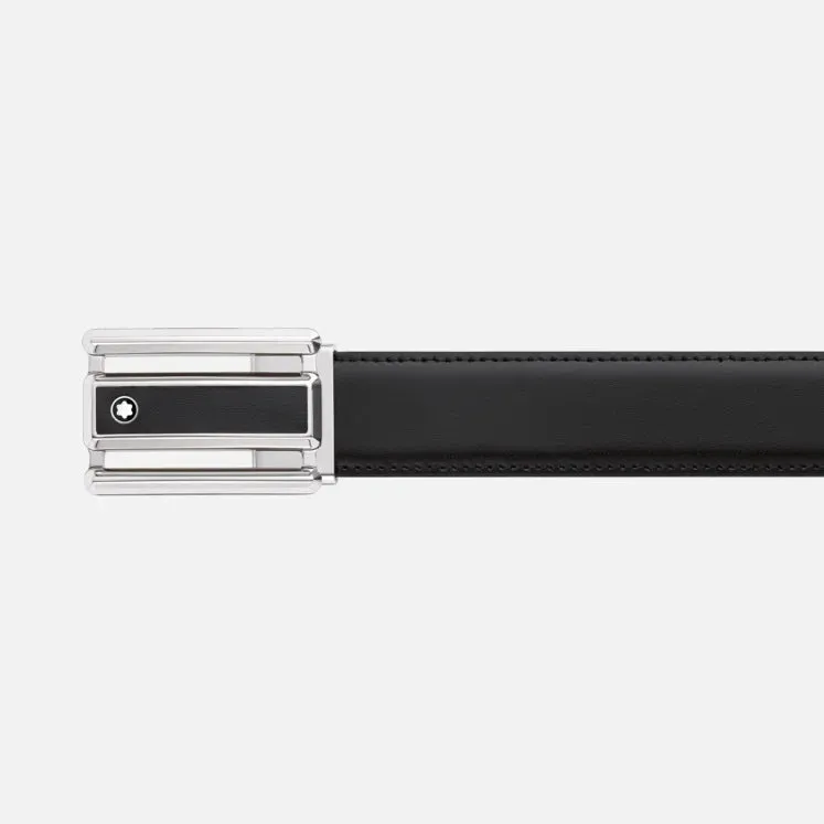 Montblanc Black/Brown 30 MM Reversible Leather Belt 114423