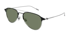 Montblanc Men's 55mm Ruthenium Sunglasses MB0190S-002-55