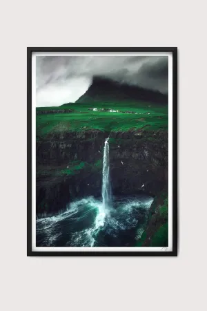 Moody Waterfall Fine Art Print