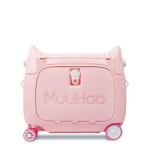 MooHuu - Kids Carry-on Rolling Luggage - Pink