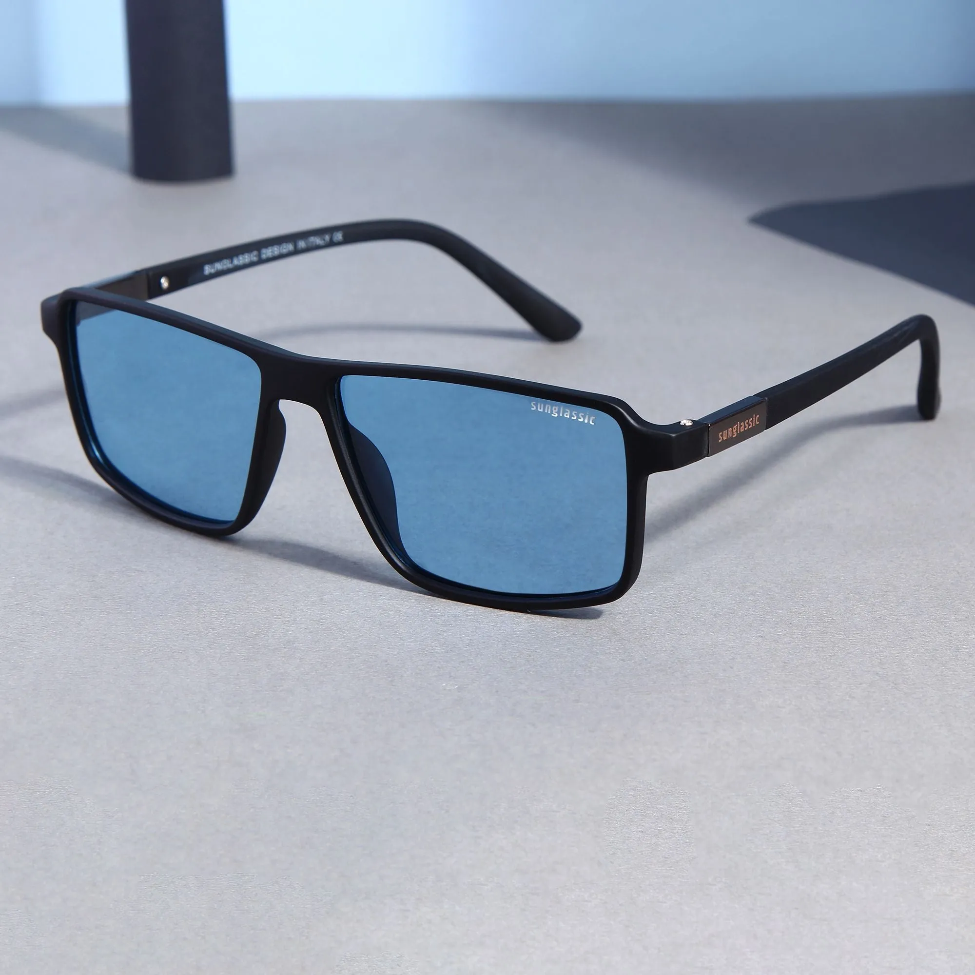 Moomin. Blue Polarized Rectangle Sunglasses