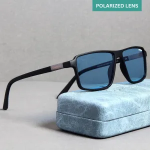 Moomin. Blue Polarized Rectangle Sunglasses