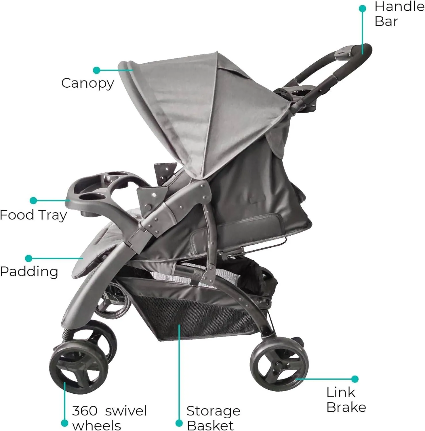 Moon Aria Go Travel System Black