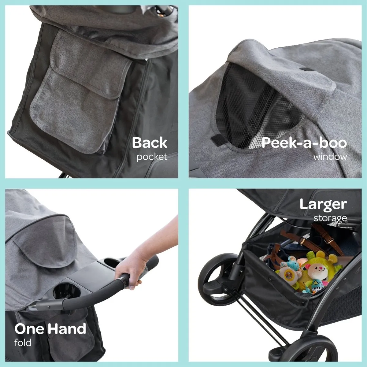 Moon Aria Go Travel System Black