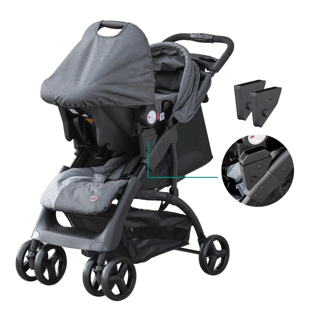 Moon Aria Go Travel System Black