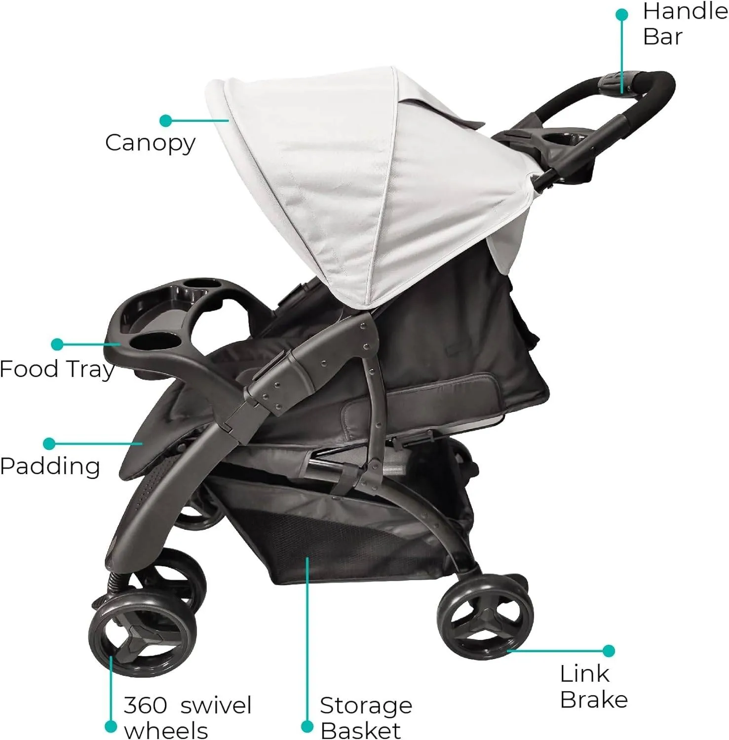 Moon Aria Go Travel System Lite Grey