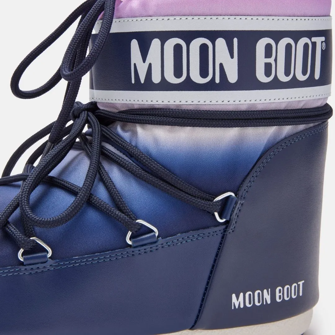 Moon Boot Icon Low Moonrise Print Blue