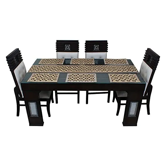 MoonWooden Sheesham Wood 4 Seater Dining Table with 2 Cushioned Chairs and 1 Bench for Home Dining Room Hotel Solid Wooden Chestnut Design Table (Dark Black Finish)