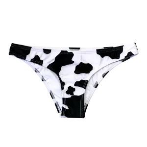 Mooo'd Cow Print Bikini Bottom