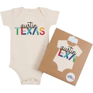 Morado Designs Rainbow Austin, Texas Bodysuit and Tee