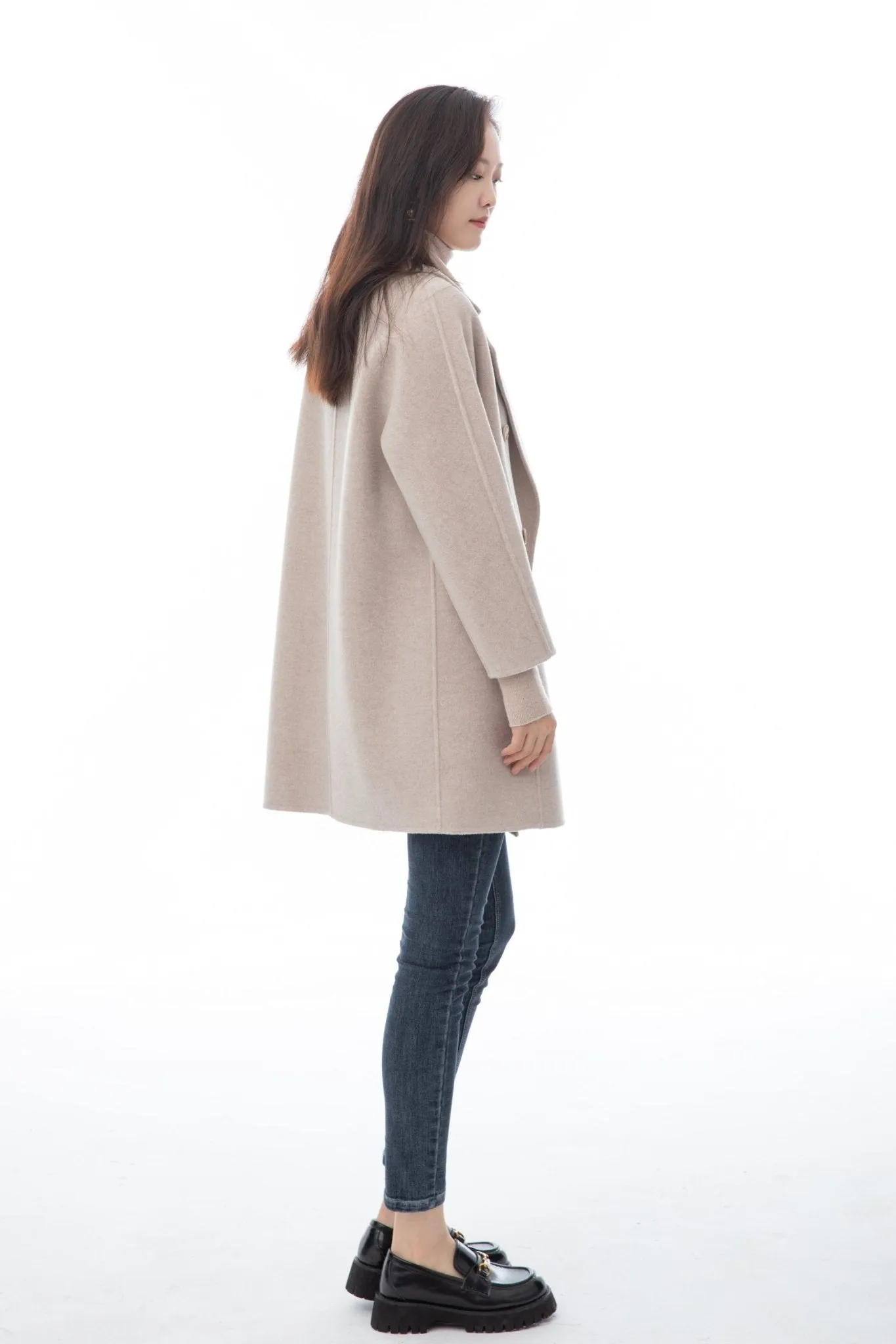 Morganite Wool Short Overcoats