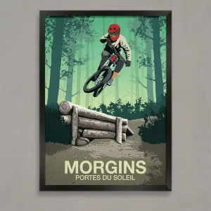 Morgins Mountain Bike Poster