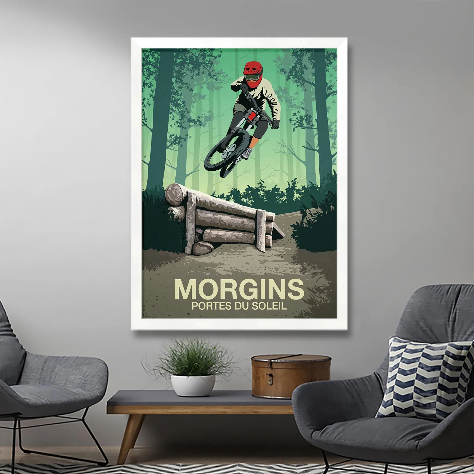 Morgins Mountain Bike Poster