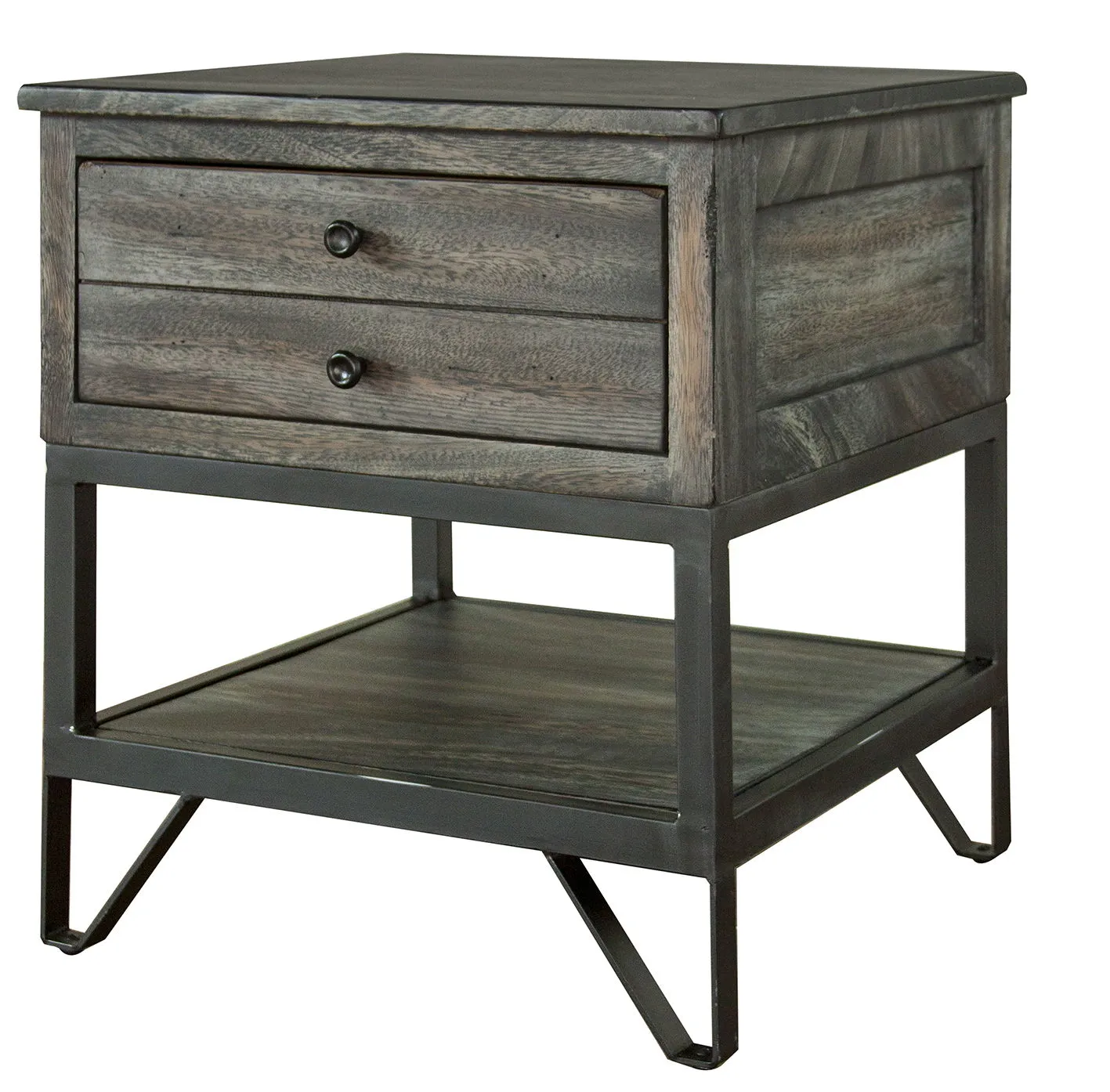 Moro - End Table - Two Tone Warm Gray