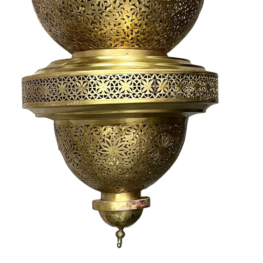 Moroccan Brass Teardrop Lantern - Extra Large