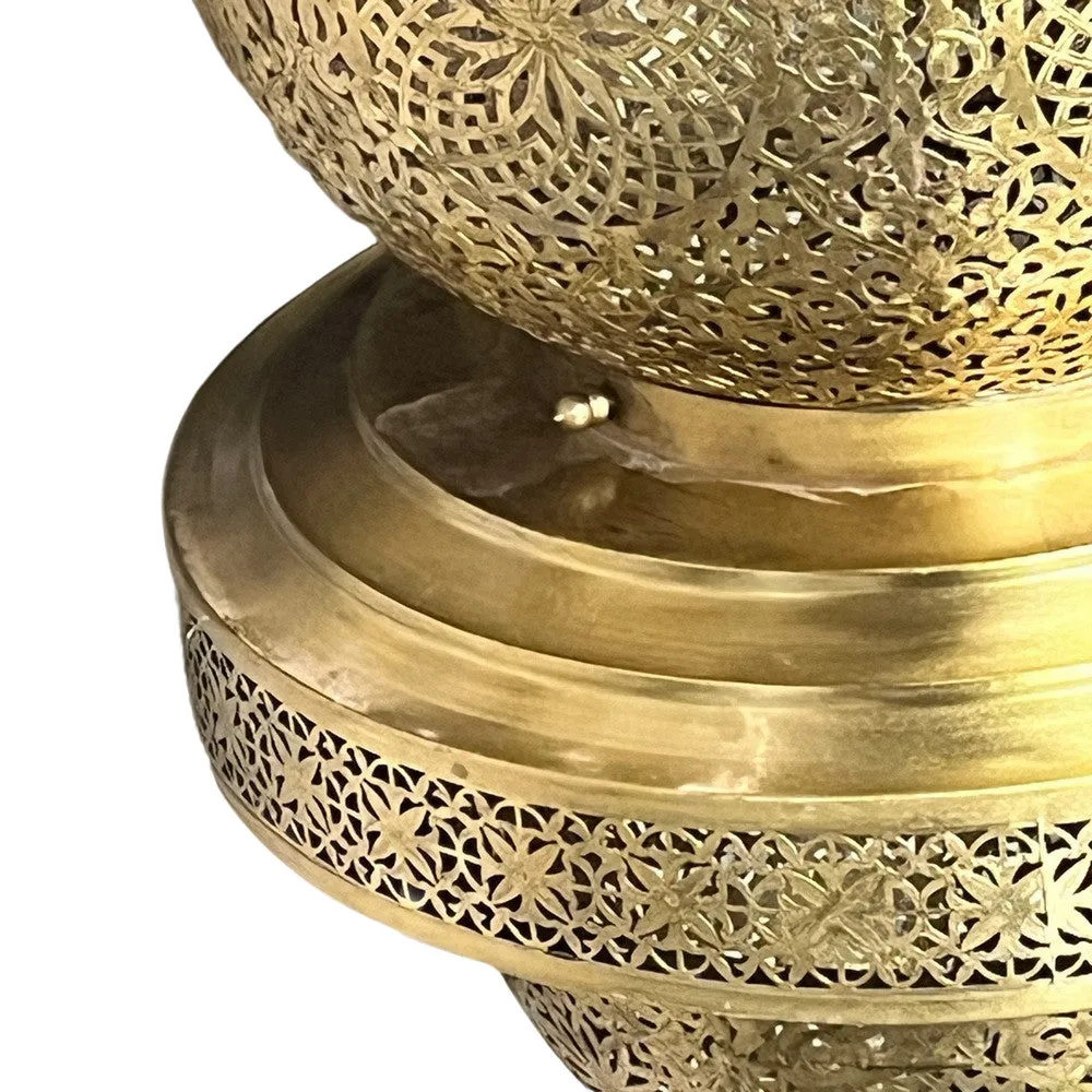 Moroccan Brass Teardrop Lantern - Extra Large