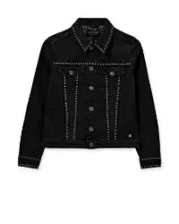 Mos Mosh Denim Jacket Studded Marly Black 165630