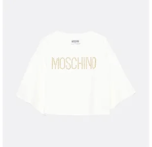 Moschino cloud tee with heart studs