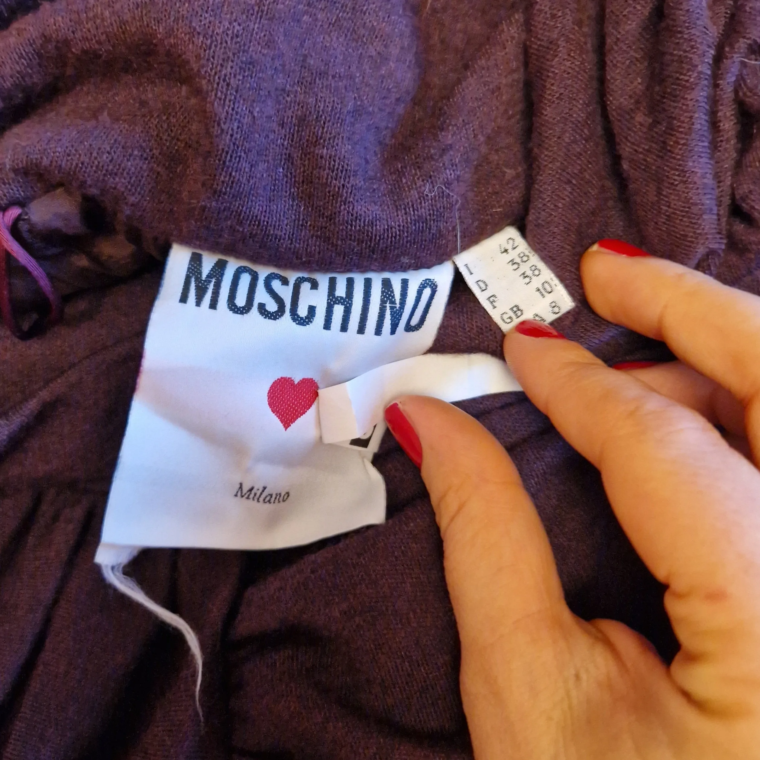 Moschino | Gonna anni '80 melanzana