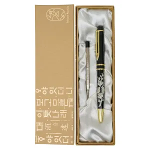 Mother of Pearl Ballpoint Pen with Birds Design