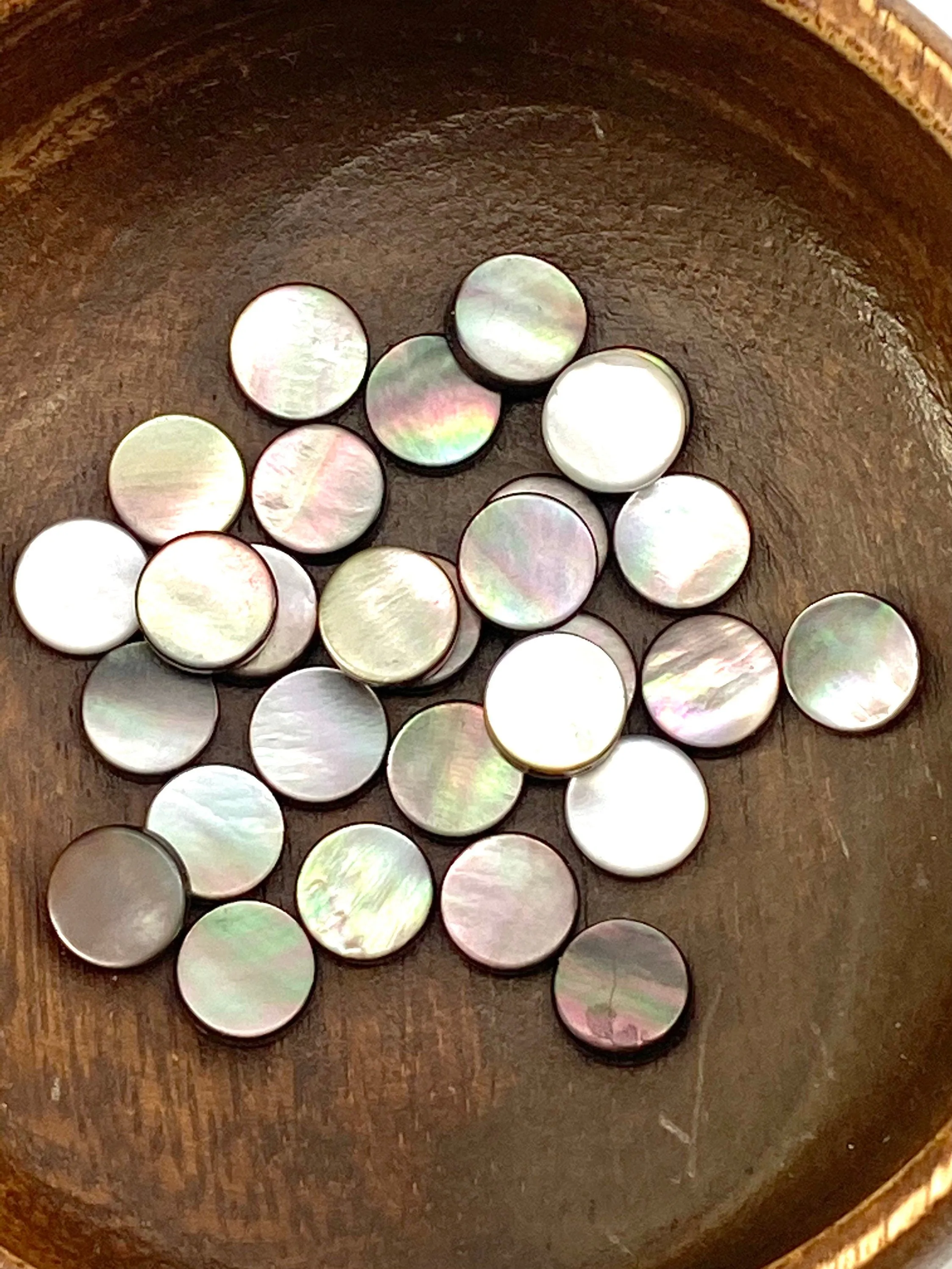 Mother Of Pearl Circle Shell, Mother Of Pearl Circle Bead, Sku#M390