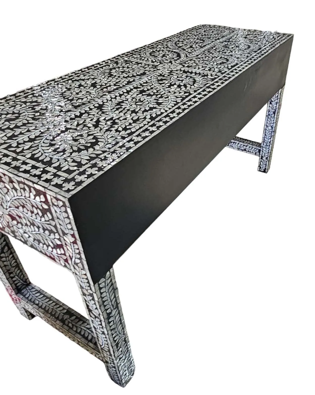 MOTHER OF PEARL OPULENT 3 DRAWER CONSOLE TABLE