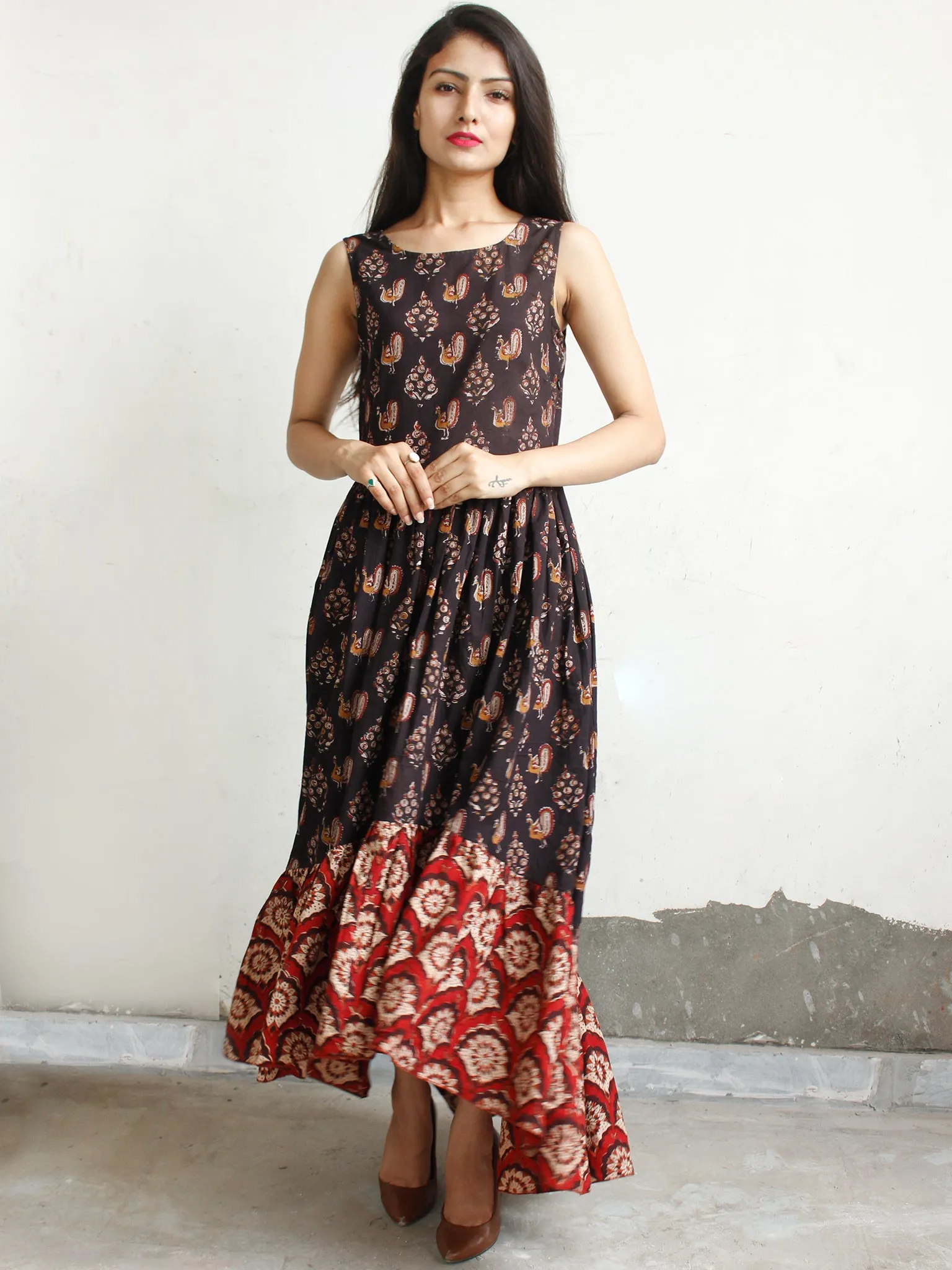 MOTIF STORY   - Hand Block Printed Cotton Long Dress  - D274F1810