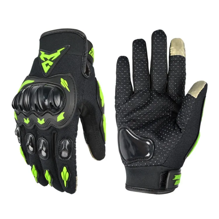 MOTOCENTRIC 13-MC-010 Touch Screen Motorcycle Breathable Gloves, Specification: XL(Green)