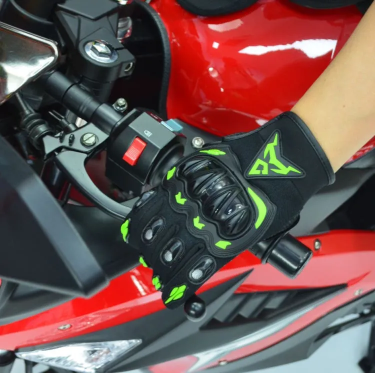 MOTOCENTRIC 13-MC-010 Touch Screen Motorcycle Breathable Gloves, Specification: XXL(Green)