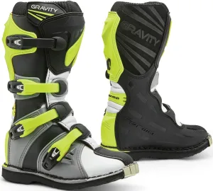 Motocross boots Forma Gravity, white/gray/yellow