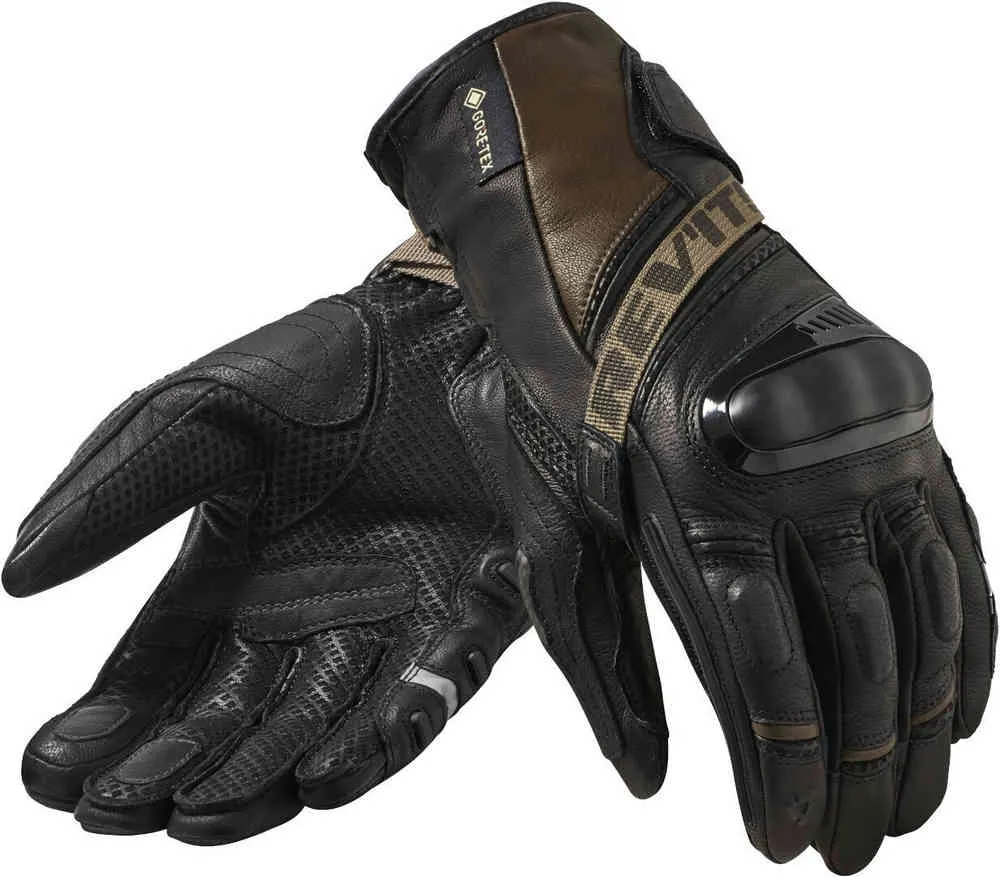 Motorcycle gloves Dominator 3 GTX Revit, black/sand