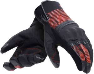 Motorcycle gloves Fulmine D-Dry Dainese, black red