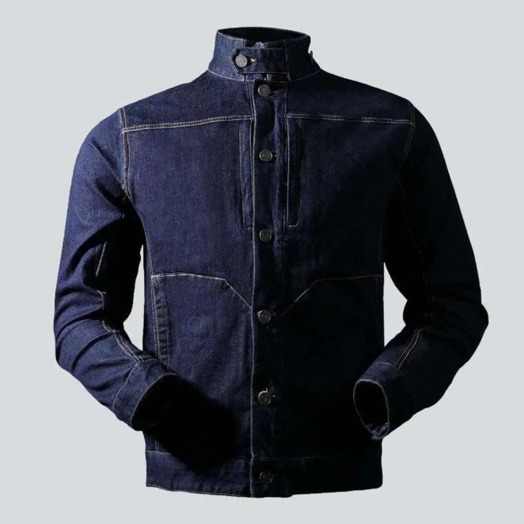 Motorcycle men's casual denim jacket