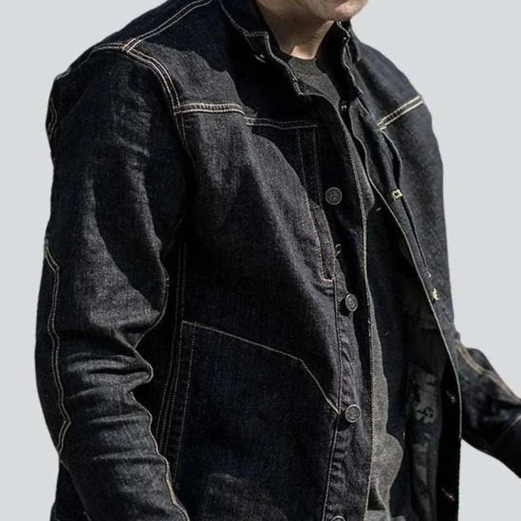 Motorcycle men's casual denim jacket