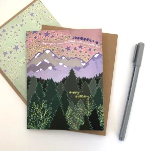 Mountain Adventure Birthday Greeting Card