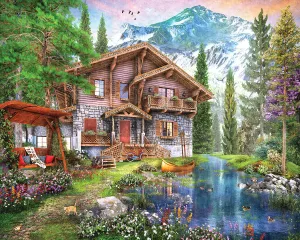 Mountain Chalet (1743pz) - 1000 Piece Jigsaw Puzzle