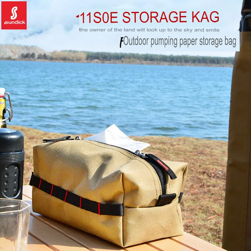 Mountain customer outdoor DuPont paper tissue box waterproof storage bag Nordic simple ins home camping storage bag