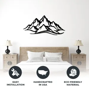 Mountain Range - Metal Wall Art