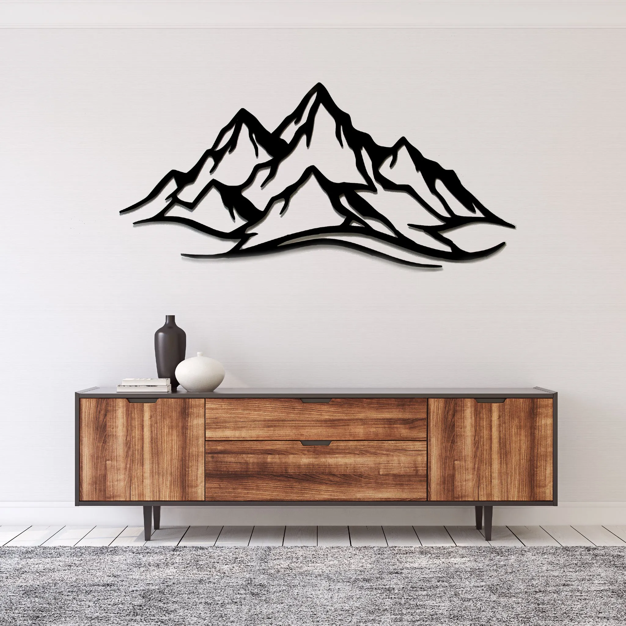 Mountain Range - Metal Wall Art