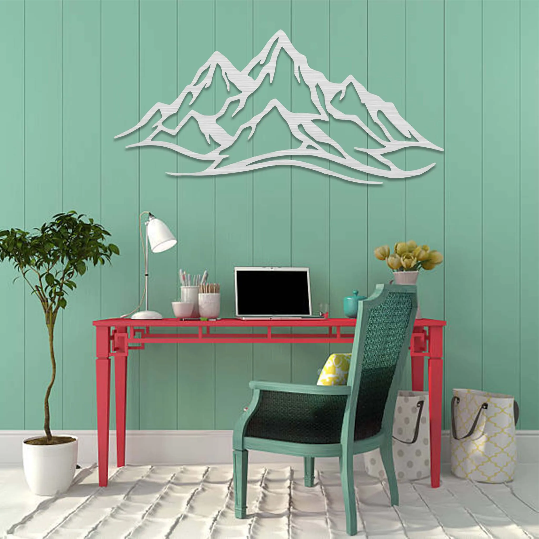 Mountain Range - Metal Wall Art