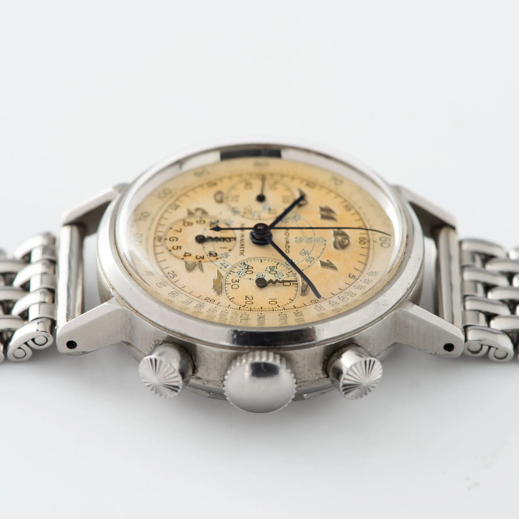 Movado M95 Steel FB Case Chronograph Watch