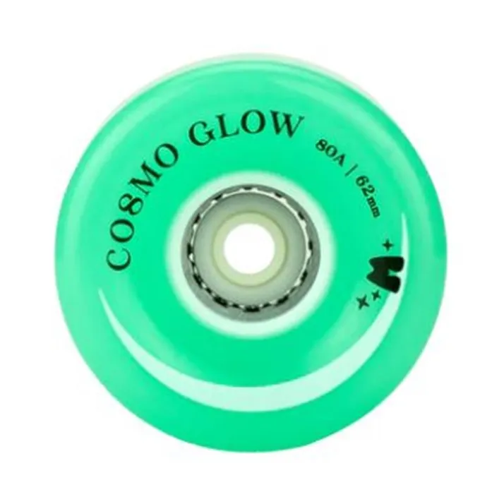 Moxi Light Up Cosmo Glow Galaxy Green Wheels 80A - 4 Pack