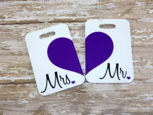 Mr. and Mrs. Luggage Tags