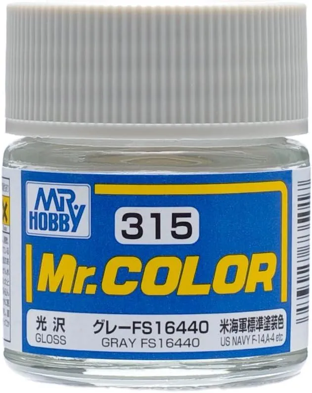 Mr. Hobby C315 Mr. Color Gloss Gray FS16440 Lacquer Paint 10ml