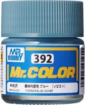 Mr. Hobby C392 Mr. Color Interior Blue (Soviet) Lacquer Paint 10ml