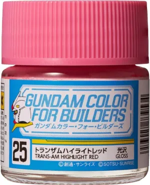 Mr. Hobby UG25 Gundam Color Trans Am Highlight Red Lacquer Paint 10ml