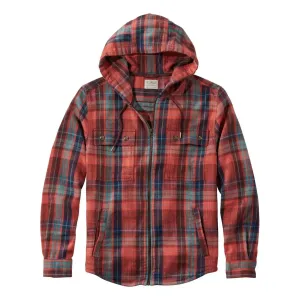 M's 1912 Field Flannel Shirt, Hooded, Slightly Fitted Untucked Fit, Plaid