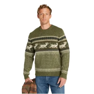 M's Classic Ragg Wool Fair Isle Crewneck Sweater