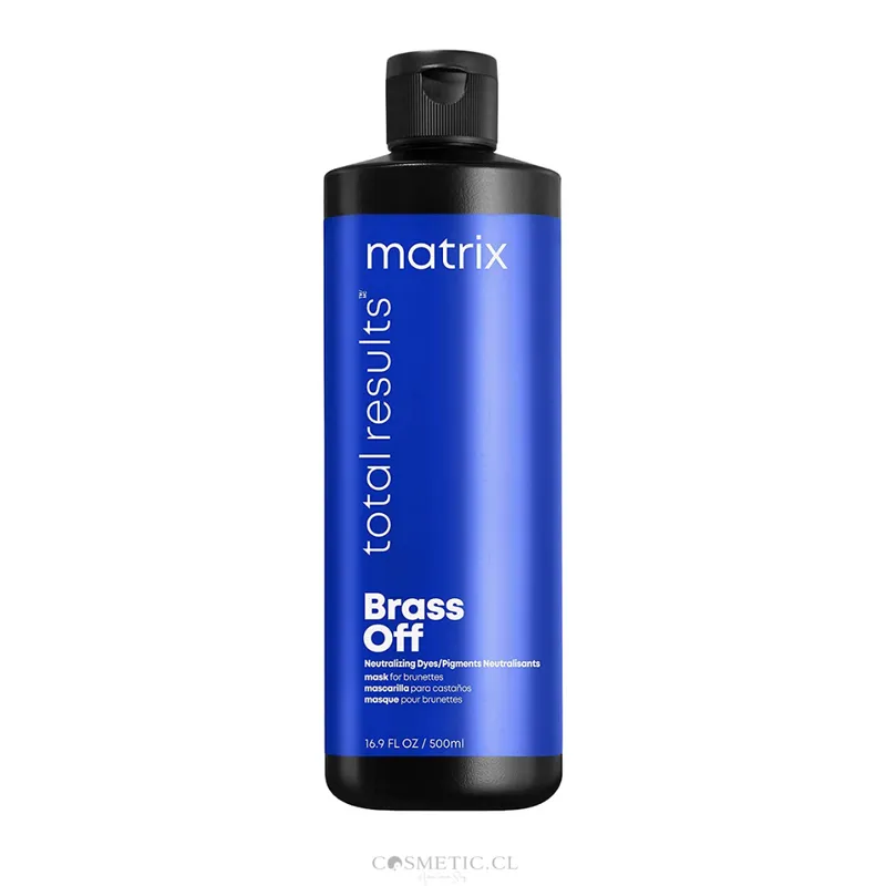 Máscara Neutralizadora Matrix total Brass off Naranja o Cobrizo 500ml