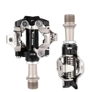 MTB Bike Pedals Self-locking with Clips Doubleside Clipless Pedal SPD Ultralight Bicycle Parts Aluminum Alloy Pedals